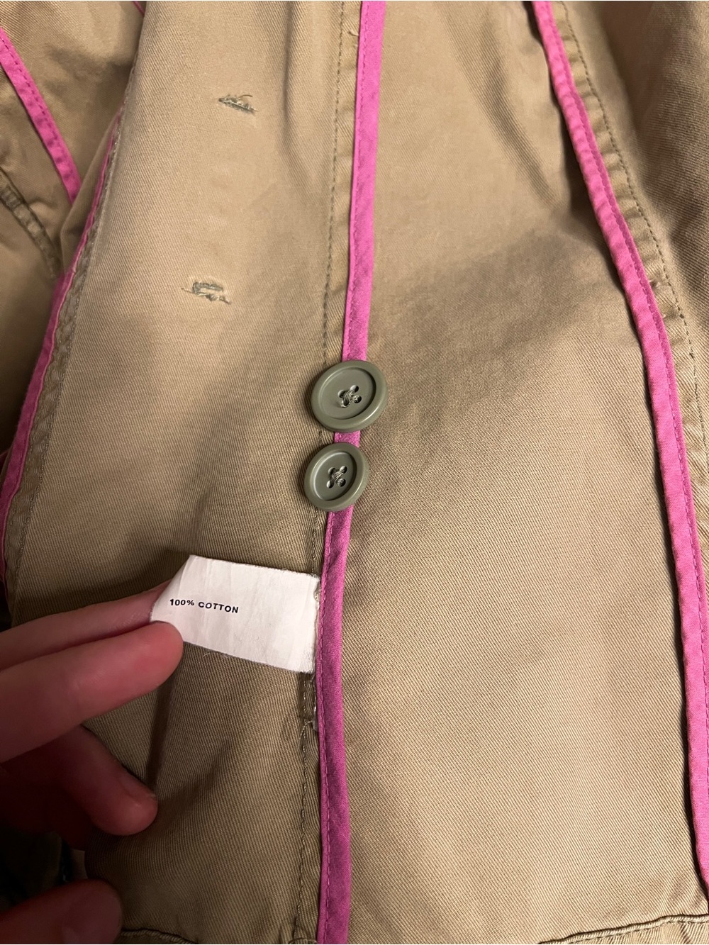 GAP Green/Khaki Utility Jacket with Flap Pockets - Picture 5 of 5
